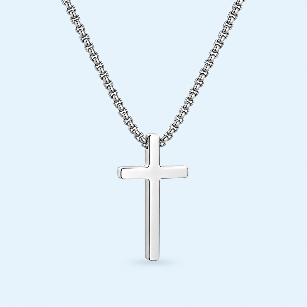 M MOOHAM Cross Necklace for Men